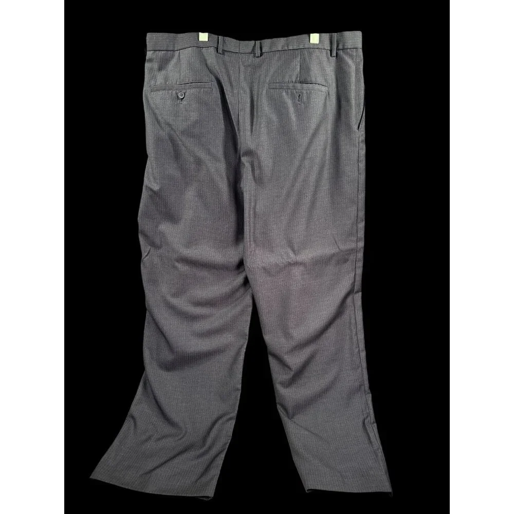 Reunion Mens Pants Slacks 40W 30L Relaxed Fit Washable‎ Black Dress Pants